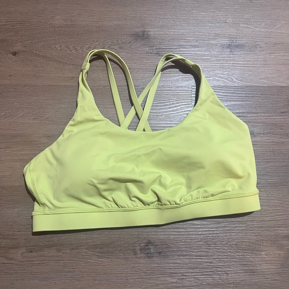 LULULEMON green/yellow Women's Sports Bra